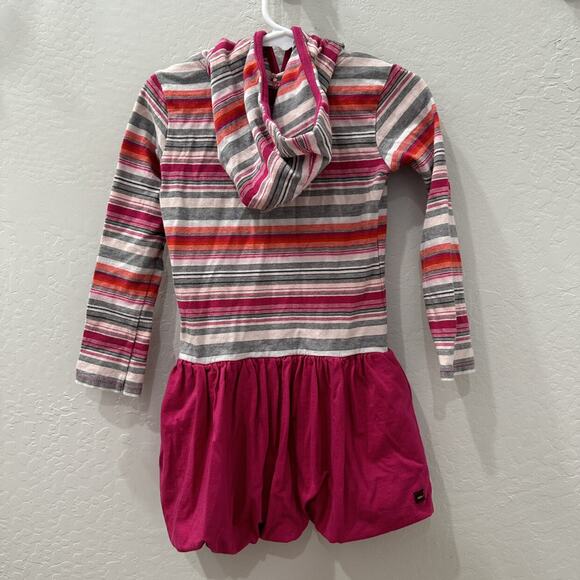 Tea Collection Pink Stripe Hooded Bubble Dress - Picture 6 of 8
